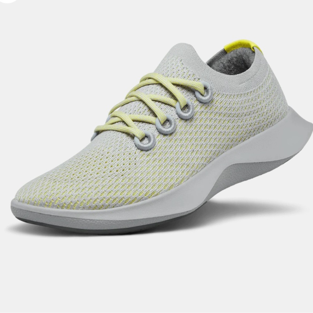 Light Gray and Yellow Women's Sneakers